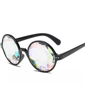 Kaleidoscope halographic RAVE costume party Glasses unisex NEW